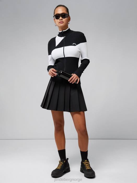 J.Lindeberg kvinner flora genser svart klær F8642822