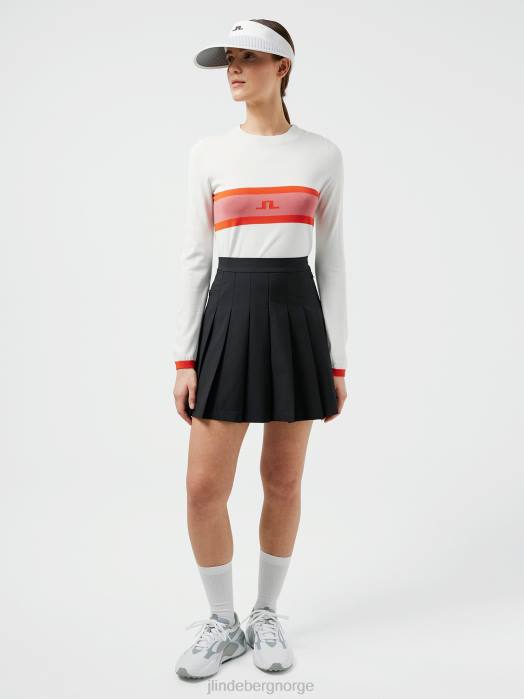 J.Lindeberg kvinner adina golfskjørt svart klær F8642730