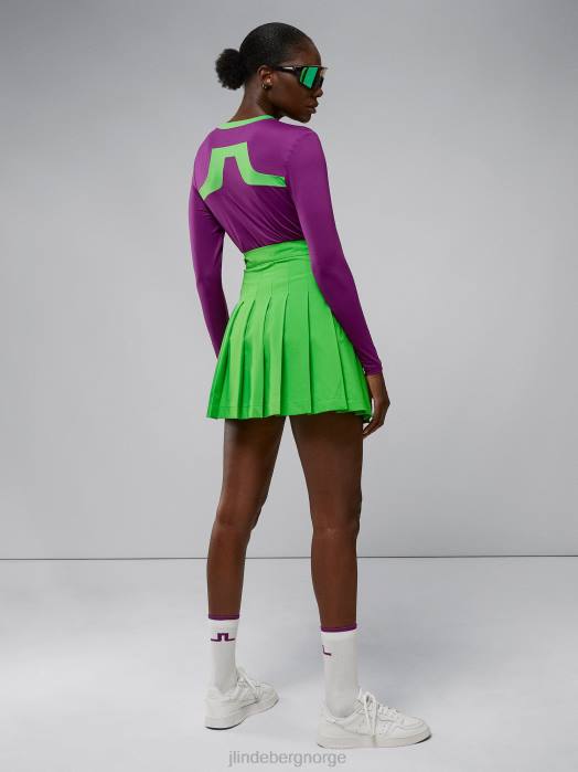 J.Lindeberg kvinner adina skjørt klassisk grønn klær F8642690