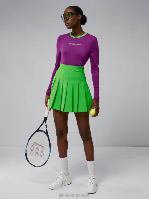 J.Lindeberg kvinner adina skjørt klassisk grønn klær F8642690