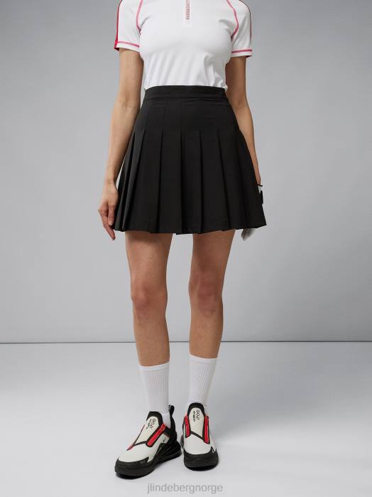 J.Lindeberg kvinner adina skjørt svart klær F8642688