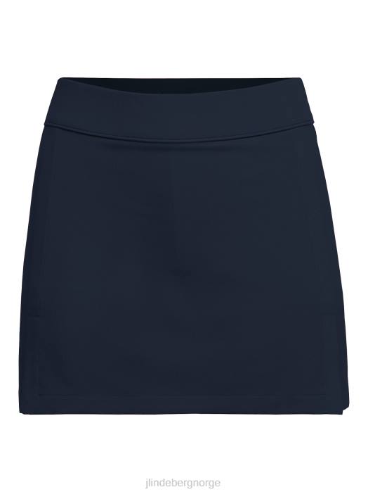 J.Lindeberg kvinner amelie golfskjørt marinen klær F8642713