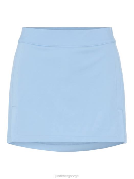 J.Lindeberg kvinner amelie golfskjørt sommerblå klær F8642750