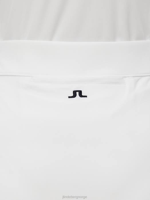 J.Lindeberg kvinner amelie mellomlangt skjørt hvit klær F8642745