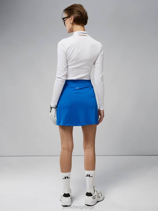 J.Lindeberg kvinner amelie skjørt nautisk blå klær F8642671