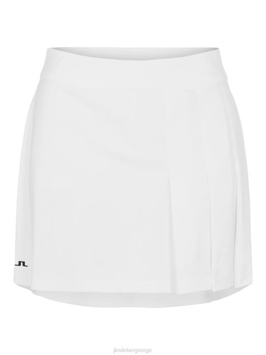 J.Lindeberg kvinner et golfskjørt hvit klær F8642753