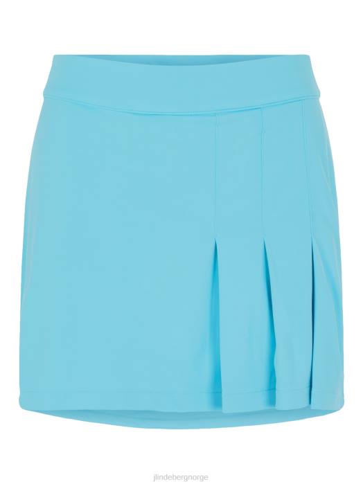 J.Lindeberg kvinner et golfskjørt strand blå klær F8642755