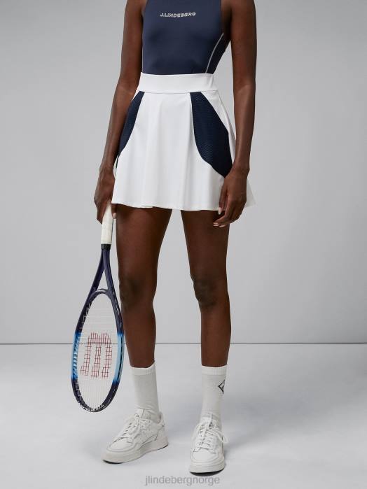 J.Lindeberg kvinner imani skjørt hvit klær F8642692