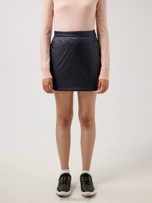 J.Lindeberg kvinner lo polstret golfskjørt marinen klær F8642740