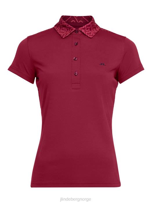 J.Lindeberg kvinner cara golfpolo anemone klær F8642602