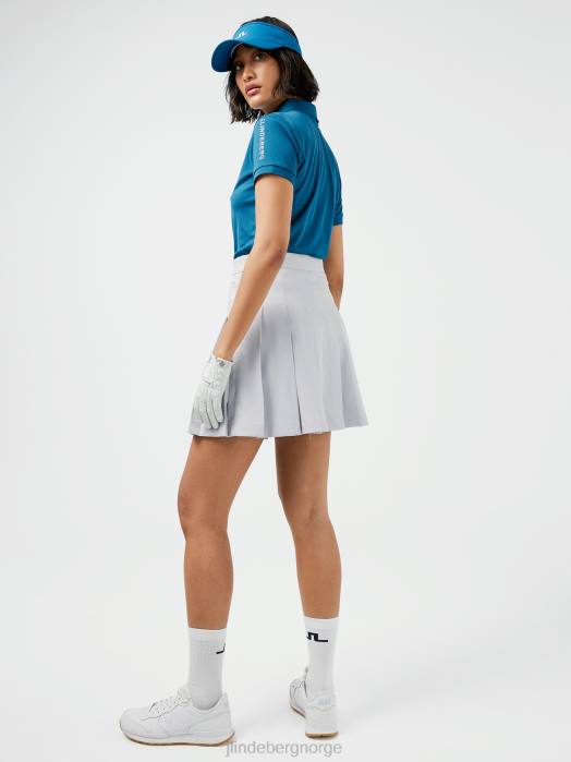 J.Lindeberg kvinner tour tech golfpolo marokkansk blå klær F8642615