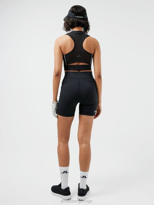 J.Lindeberg kvinner aysa golftopp svart klær F8642639