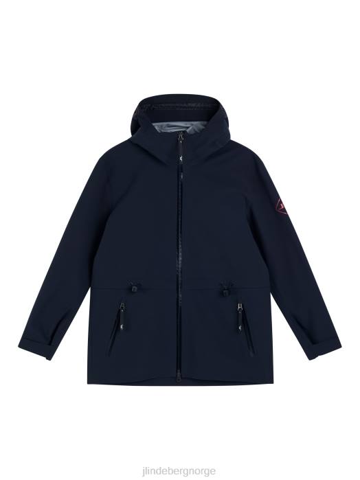 J.Lindeberg kvinner aerial lite jakke marinen klær F8642855