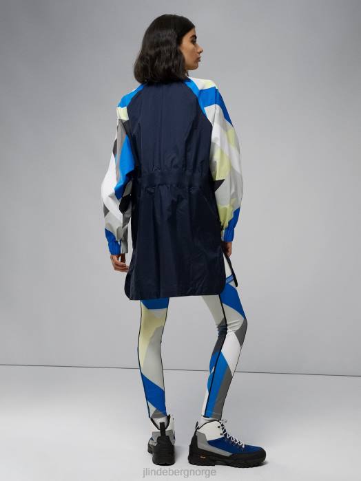 J.Lindeberg kvinner anastasia lang jakke marinen klær F8642847