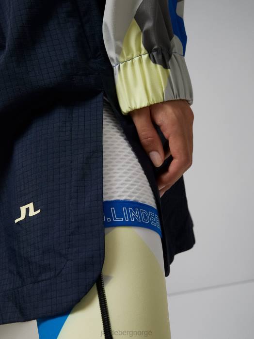 J.Lindeberg kvinner anastasia lang jakke marinen klær F8642847