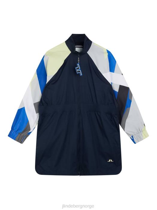 J.Lindeberg kvinner anastasia lang jakke marinen klær F8642847