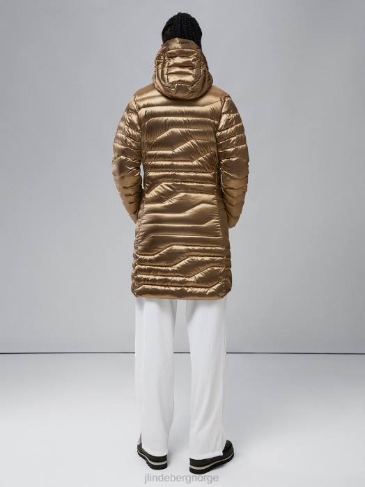 J.Lindeberg kvinner cliff light down parka tiger brun klær F8642852