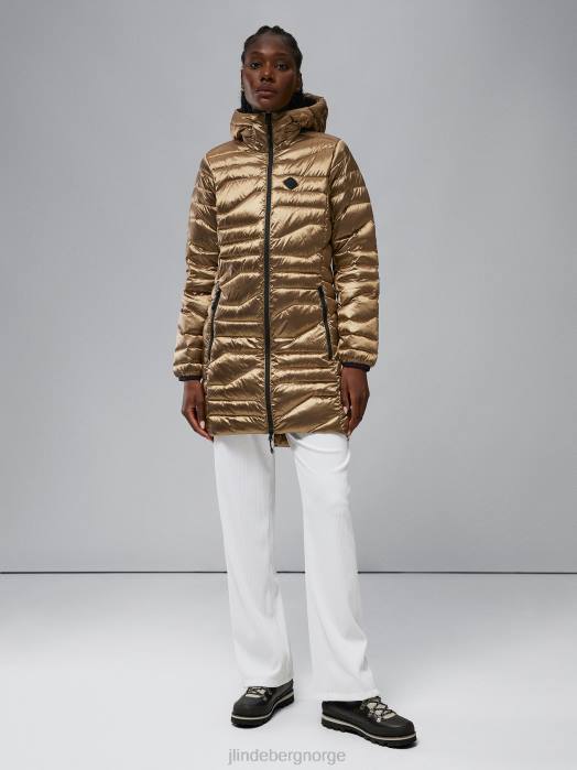 J.Lindeberg kvinner cliff light down parka tiger brun klær F8642852