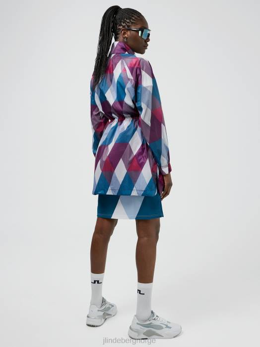 J.Lindeberg kvinner eloise golfjakke argyle klær F8642860