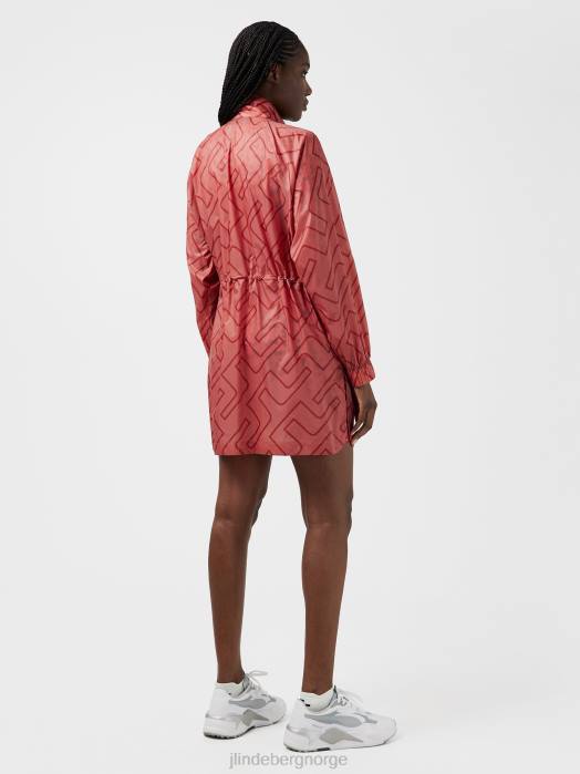 J.Lindeberg kvinner eloise golfjakke falmet rosebromonogram klær F8642866