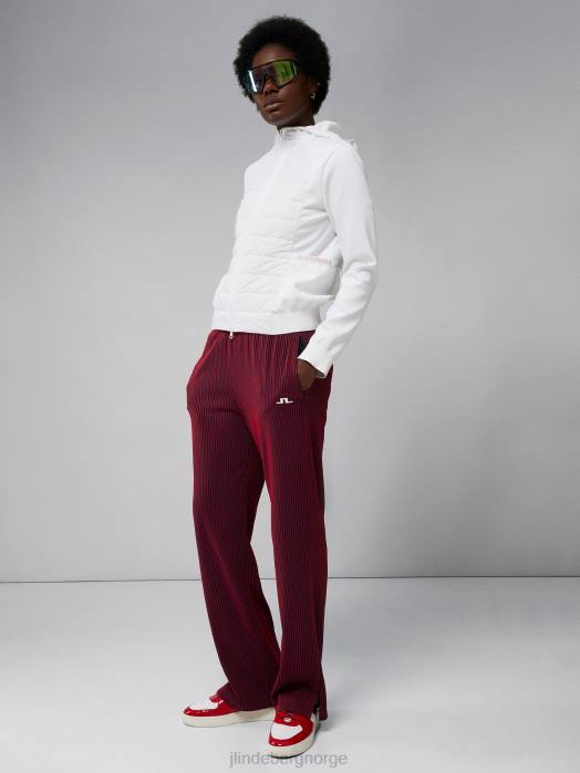 J.Lindeberg kvinner keisha hybrid hettejakke hvit klær F8642857