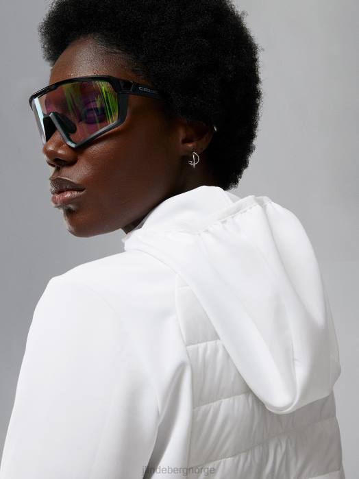 J.Lindeberg kvinner keisha hybrid hettejakke hvit klær F8642857