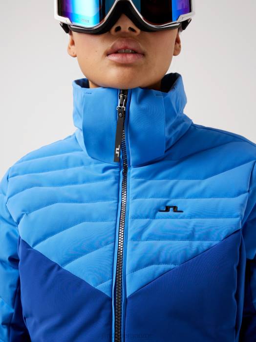 J.Lindeberg kvinner krystall dunjakke uendelig blå klær F8642869