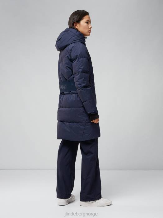 J.Lindeberg kvinner odyssey down parka marinen klær F8642850