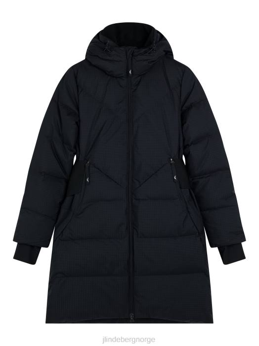 J.Lindeberg kvinner odyssey down parka svart klær F8642851
