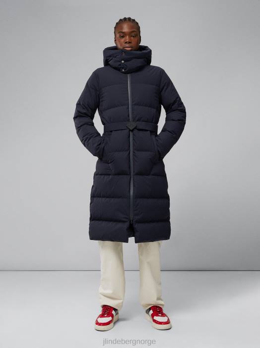 J.Lindeberg kvinner orion down parka marinen klær F8642849