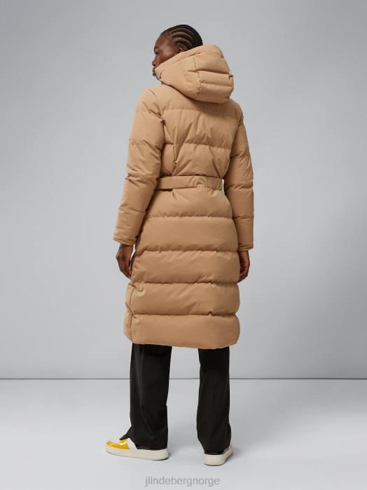 J.Lindeberg kvinner orion down parka tiger brun klær F8642848