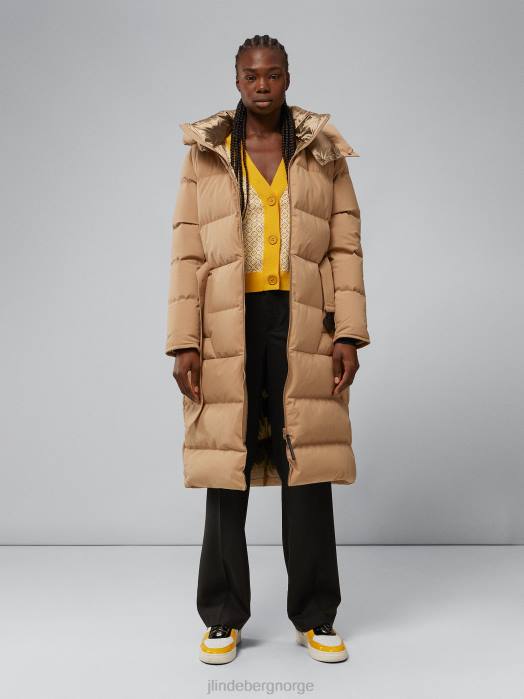 J.Lindeberg kvinner orion down parka tiger brun klær F8642848