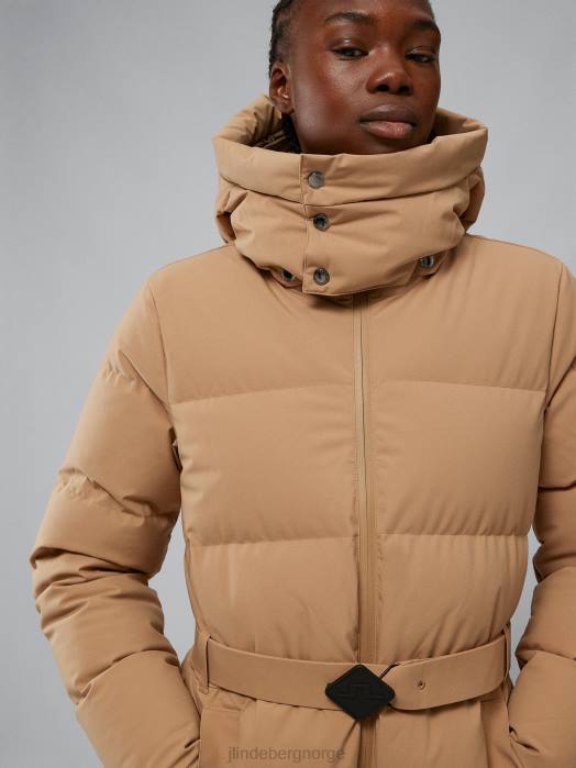 J.Lindeberg kvinner orion down parka tiger brun klær F8642848