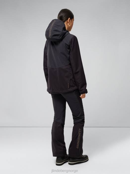 J.Lindeberg kvinner summit softshell jakke svart klær F8642854