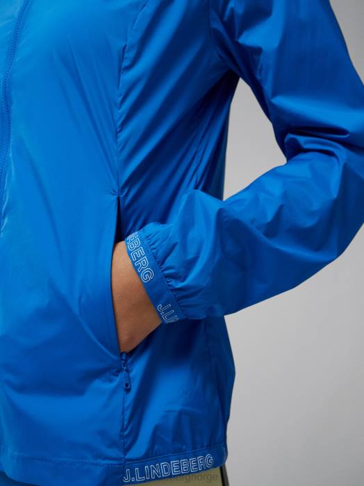 J.Lindeberg kvinner tenley jakke nautisk blå klær F8642843