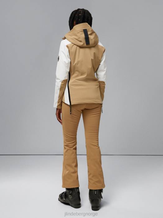 J.Lindeberg kvinner himmelsk jakke tiger brun klær F8642040