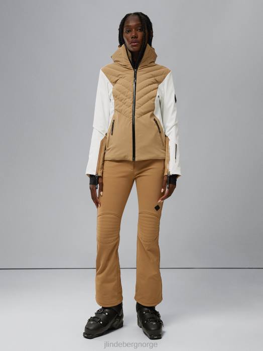 J.Lindeberg kvinner himmelsk jakke tiger brun klær F8642040