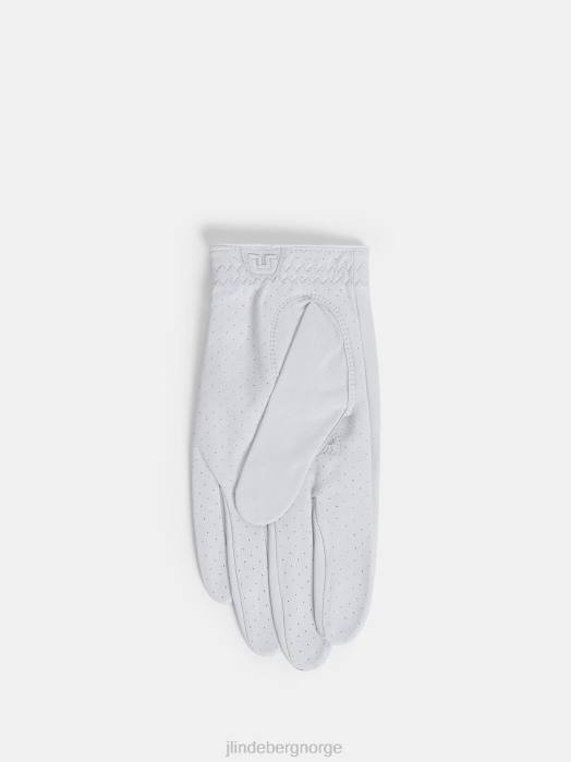 J.Lindeberg menn golfhanske i ron skinn hvit tilbehør F864789