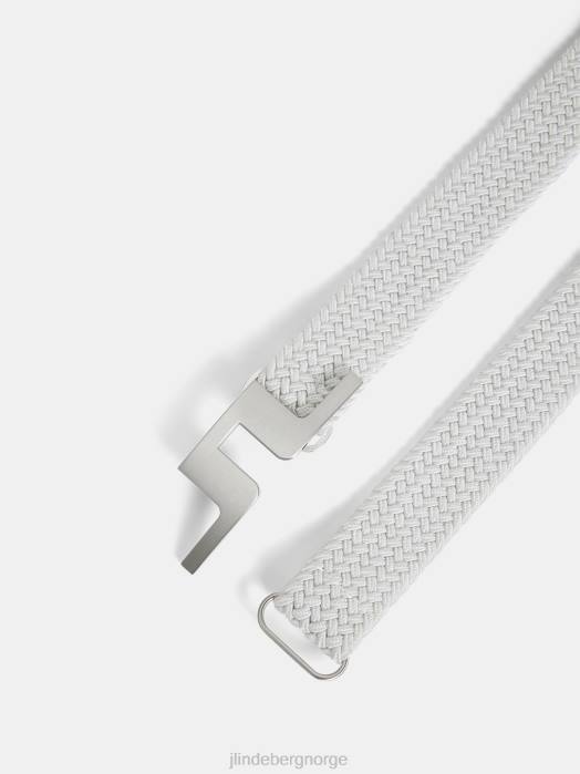 J.Lindeberg menn bær elastisk belte hvit tilbehør F864849