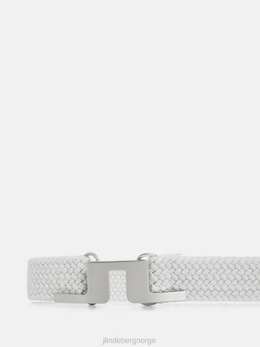 J.Lindeberg menn bær elastisk belte hvit tilbehør F864849