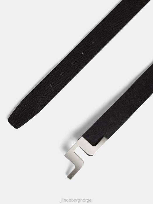 J.Lindeberg menn bridger skinnbelte svart tilbehør F864859