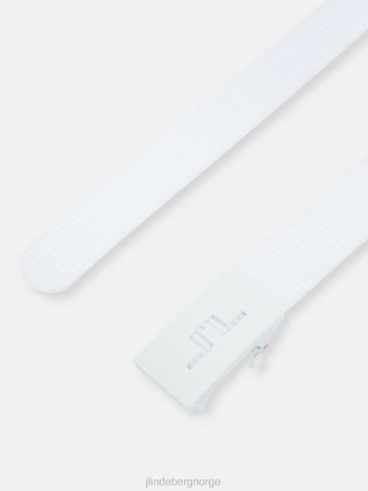 J.Lindeberg menn roy belte hvit tilbehør F864902