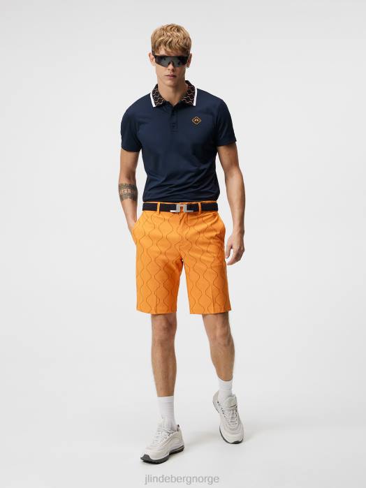 J.Lindeberg menn Diamond Shorts russet oransje klær F864448