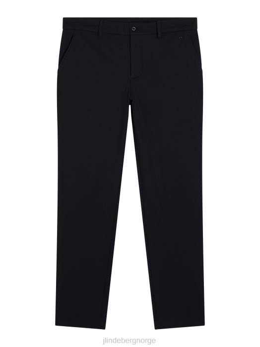 J.Lindeberg menn axil fleece twill bukse svart klær F864387