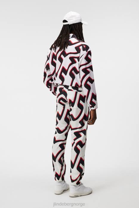 J.Lindeberg menn bukse med petrus print brobølge hvit klær F864391