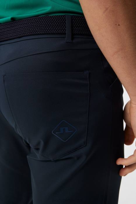 J.Lindeberg menn chin 5-lommers golfbukse marinen klær F864383