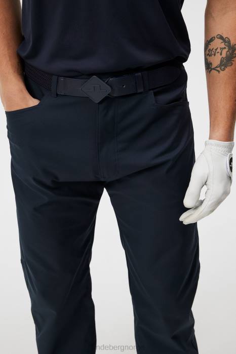 J.Lindeberg menn colorblock bukse marinen klær F864382