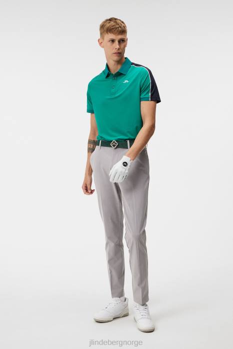 J.Lindeberg menn elott bukse lys grå melange klær F864377