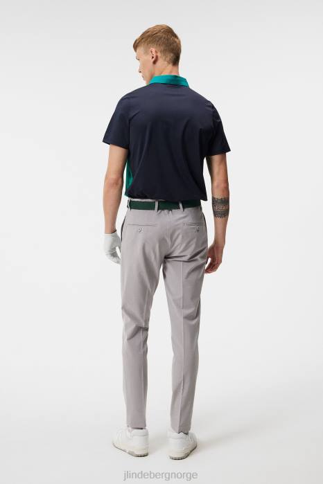 J.Lindeberg menn elott bukse lys grå melange klær F864377