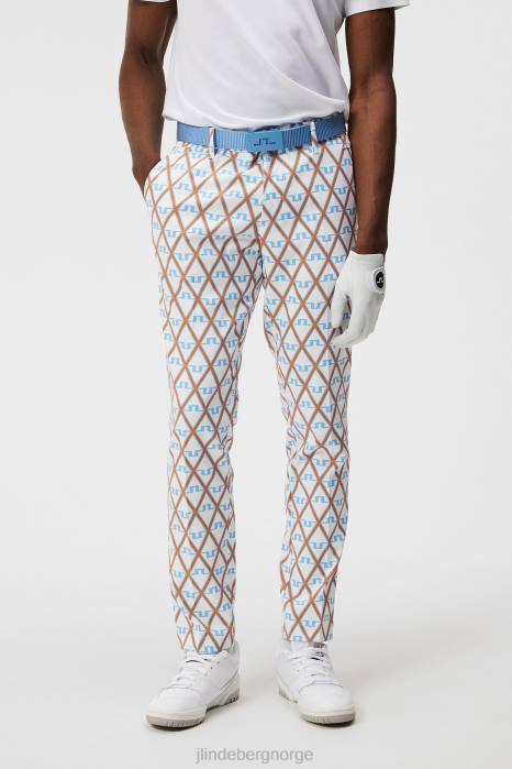 J.Lindeberg menn elott print bukse liten gutt blå diamant klær F864370